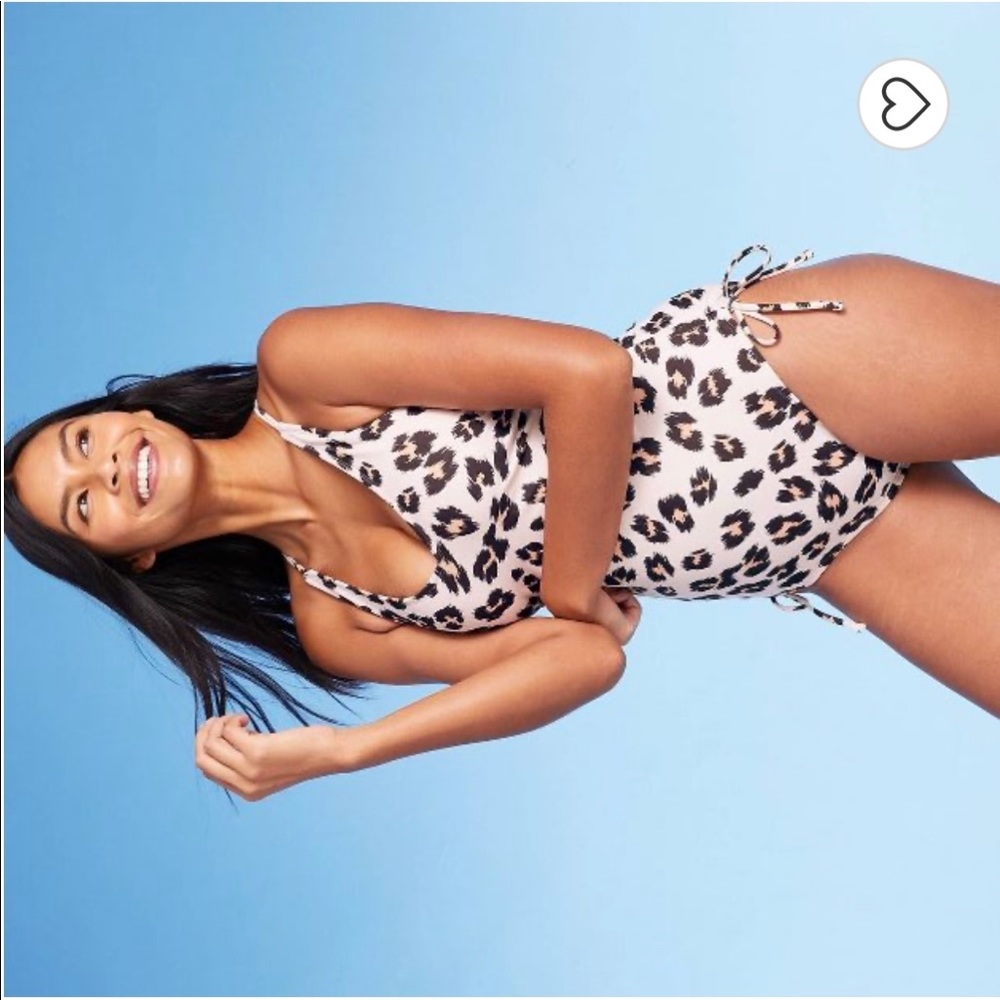 NWOT, Never Worn Kona Sol Leopard Print One Piece, Size S